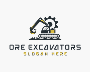 Demolition Excavator Mining logo design