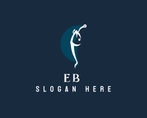 Fish - Fisherman Hook Ocean logo design