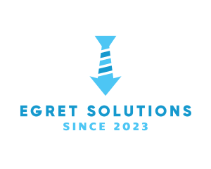 Modern Necktie Arrow logo design