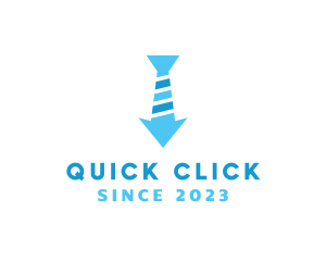 Click - Modern Necktie Arrow logo design