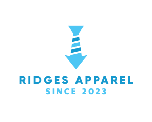 Modern Necktie Arrow logo design