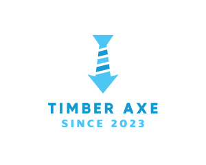 Modern Necktie Arrow logo design