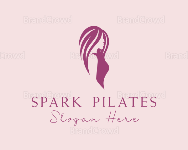 Woman Hair Beauty Salon Logo