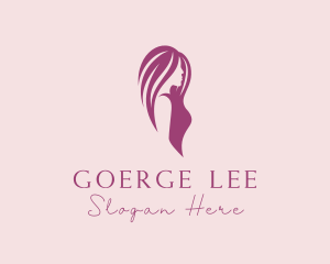 Woman Hair Beauty Salon Logo