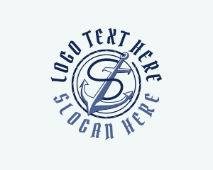 Letter S - Coastal Anchor Letter S logo design