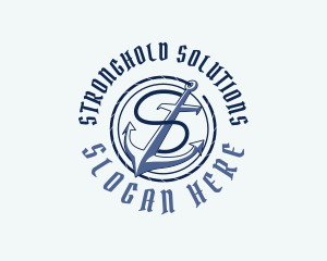 Coastal Anchor Letter S logo design