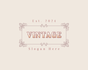 Vintage Decorative Ornament logo design