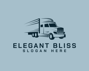 Movers - Express Transport Truck logo design