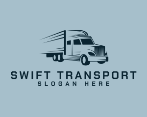 Express Transport Truck logo design