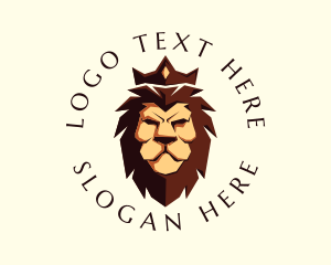 Investment - Monarch Crown Lion logo design