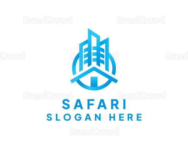Residential Home Skyscraper Logo