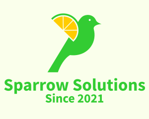 Sparrow Lemon Slice  logo design