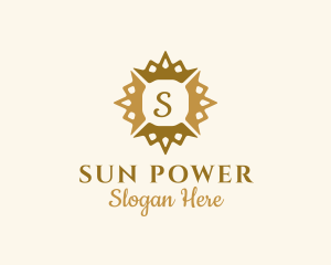 Sun Crown Fashion Jewelry logo design