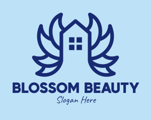 Petals - Blue House Petals logo design