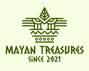 Mayan - Mayan Mask Pattern logo design