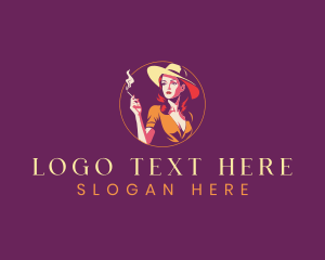 Hat - Sexy Smoking Woman logo design