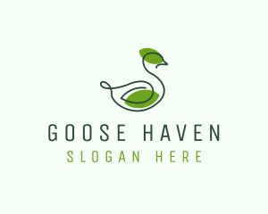 Goose - Natural Duck Spa logo design