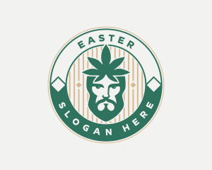 Dispensary - Cannabis Leaf Man logo design