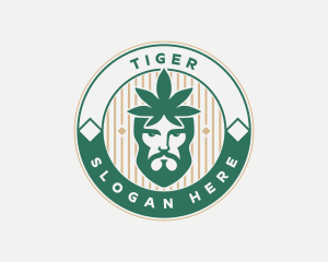 Cbd - Cannabis Leaf Man logo design