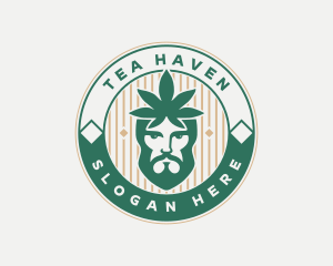 Cannabis Leaf Man logo design