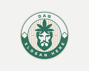 Dispensary - Cannabis Leaf Man logo design