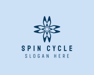Spinning - Turbine Aircraft Propeller logo design
