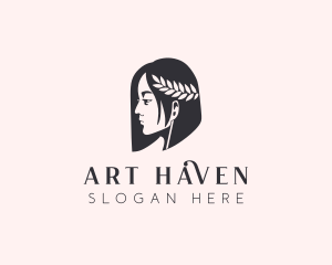 Woman Beauty Stylist  logo design