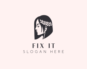 Woman Beauty Stylist  logo design