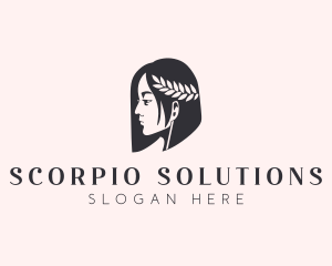 Woman Beauty Stylist  logo design