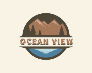 Ocean Mountain Travel logo design