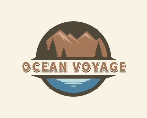 Ocean Mountain Travel logo design