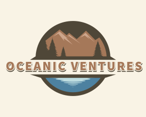 Ocean Mountain Travel logo design