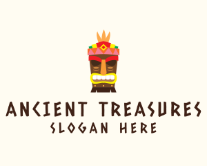 Festive Tribal Tiki logo design