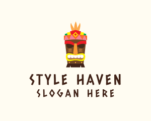 Hostel - Festive Tribal Tiki logo design