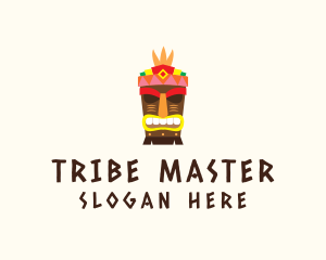 Festive Tribal Tiki logo design