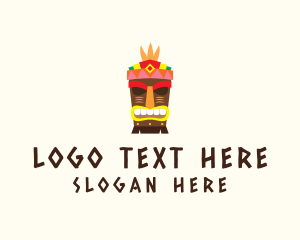 Totem - Festive Tribal Tiki logo design