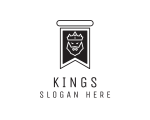 Medieval King Banner logo design