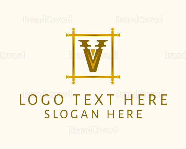 Luxury Elegant Letter V Logo