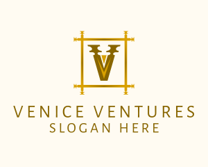 Luxury Elegant Letter V logo design