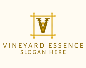 Luxury Elegant Letter V logo design