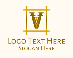 Letter V - Luxury Letter V logo design