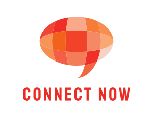 Meetup - Orange Global Chat logo design