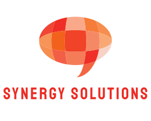 Collaboration - Orange Global Chat logo design