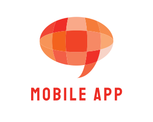 Comment - Orange Global Chat logo design