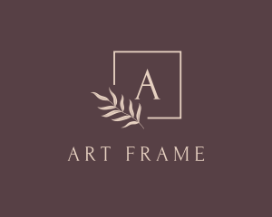 Frame - Leaf Wedding Frame logo design