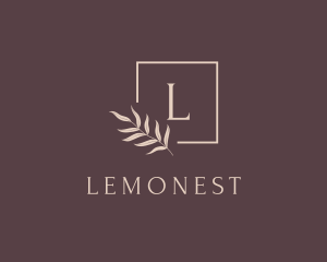 Brand - Leaf Wedding Frame logo design