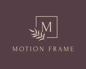 Leaf Wedding Frame logo design