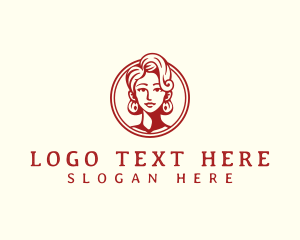 Beauty - Retro Woman Beauty logo design