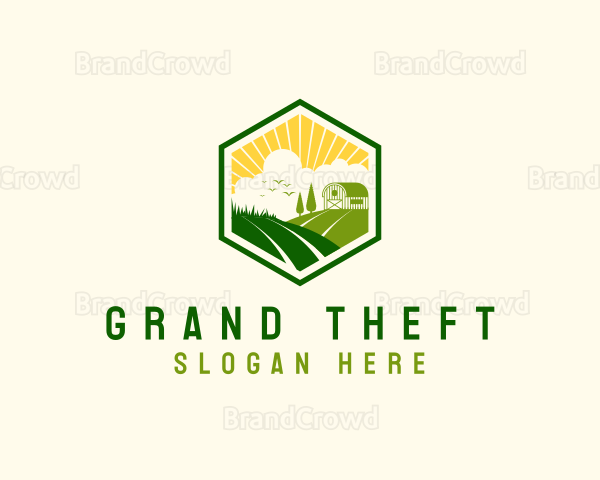 Farm Homestead Field Logo