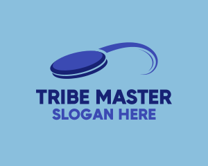 Blue Frisbee Sport logo design